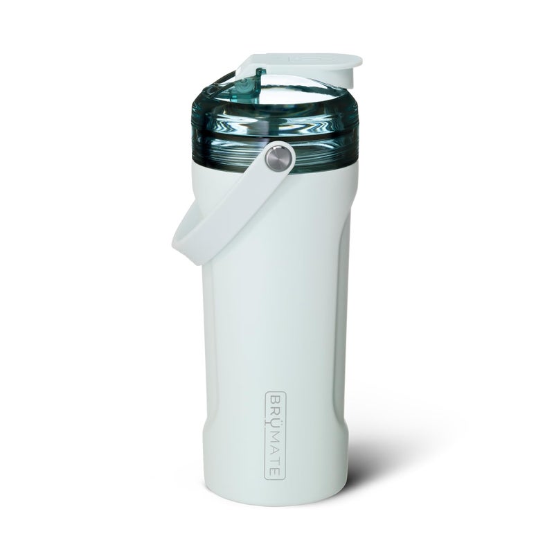 BrMate MultiShaker Blender Shaker Bottle 100 Leakproof Insulated Stainless Steel The Perfect Shaker Cup Protein Shaker Bottle and Pre Workout Bottle for the Gym 26oz Blue Agave